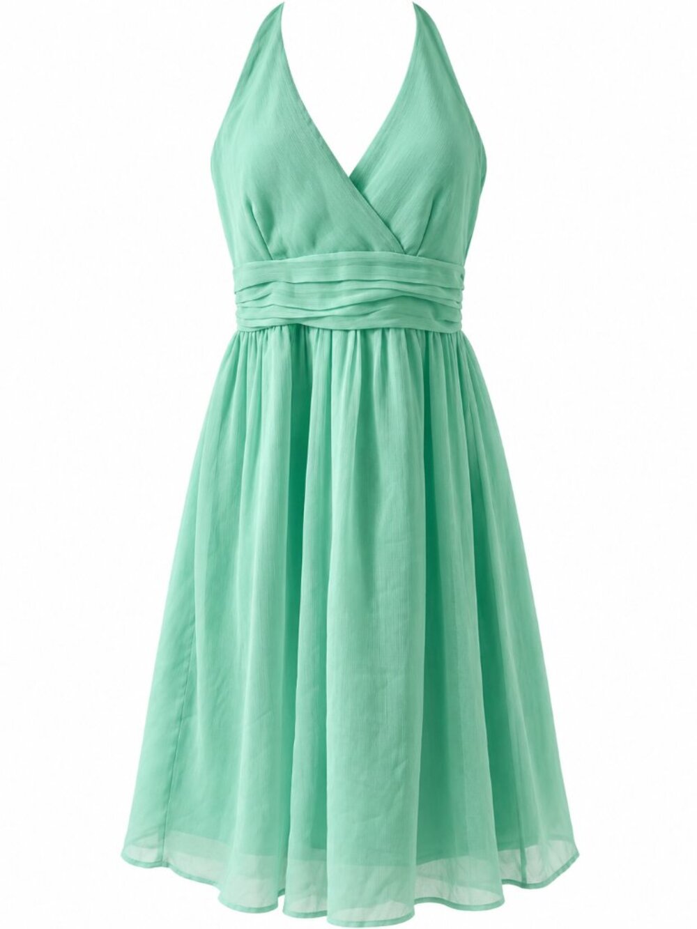 Vero Moda Mint Green Halter Mini Dress Lace Back Size S